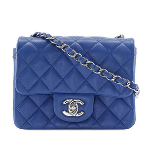 Pre-Loved Chanel Mini Square Classic Lambskin Single Flap
